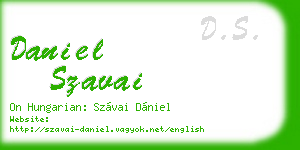 daniel szavai business card